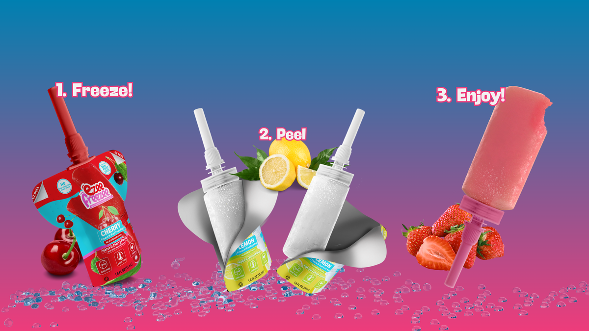World's First Naturally Flavored Freeze n' Peel Freezer Pops. – Ezee ...